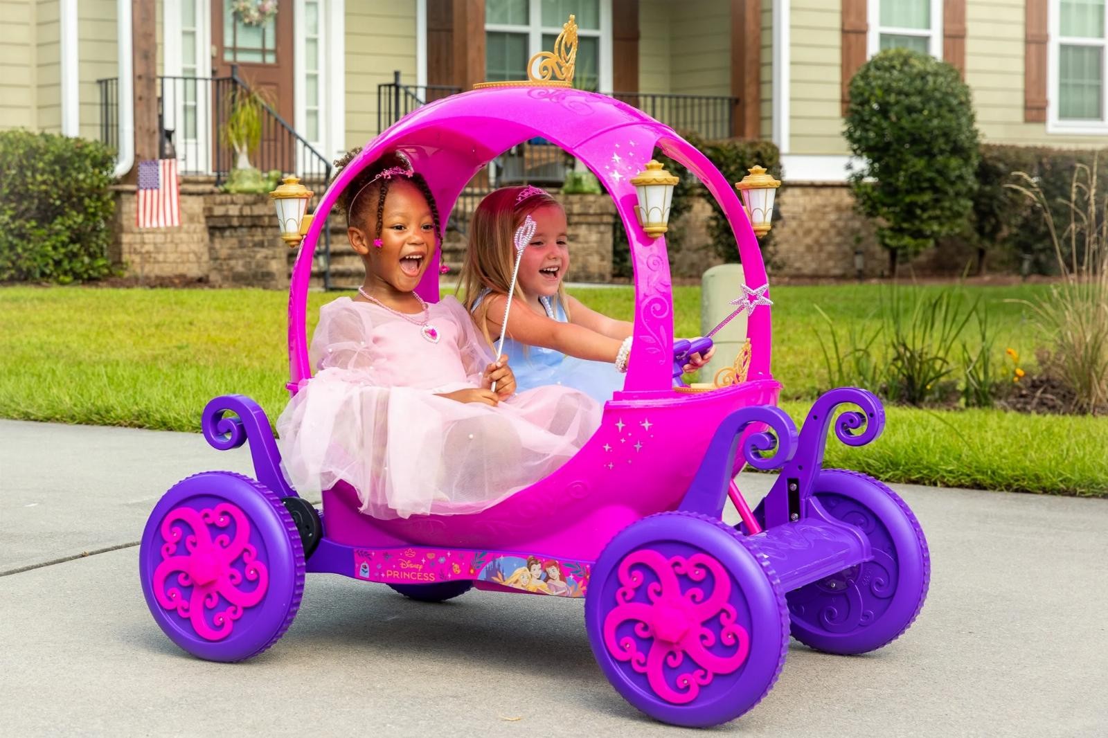 Enchanted Disney Princess Ride-On Carriage 24V W/ Sounds & Remote GIFT For Girls