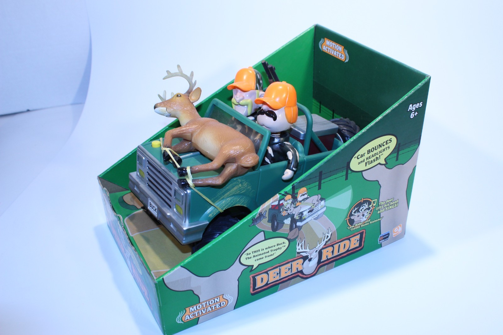 Gemmy Deer Ride Motion Activated Singing Buck Read Description New Batteries