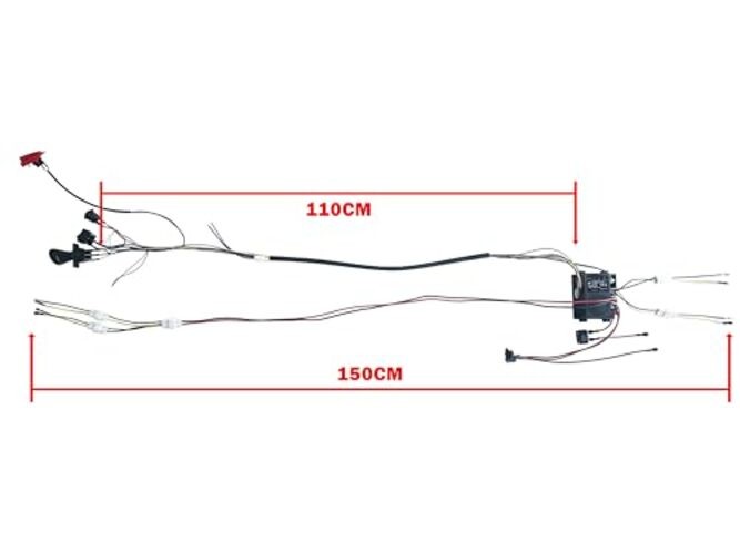 24 Volt DIY Wires Harness Conversion Kit for Kid’s Ride On Toys Car,2.4G Set