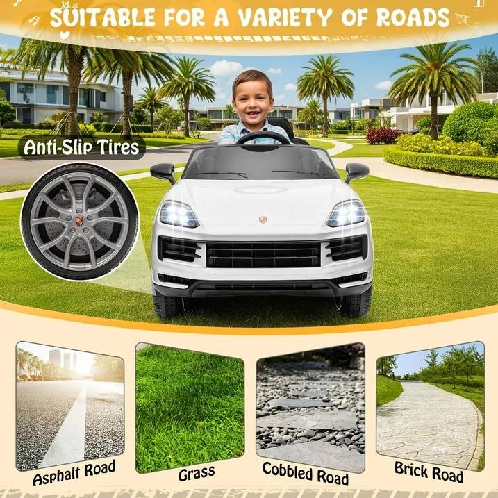 Kid Toddler 12V Licensed Porsche Caye Electric Ride on Car Toy w/Remote Control