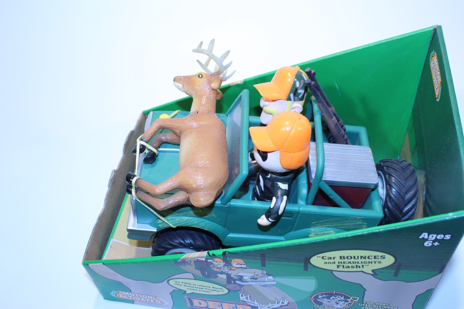 Gemmy Deer Ride Motion Activated Singing Buck Read Description New Batteries