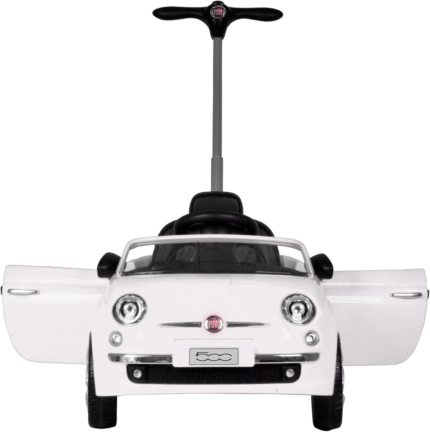 Fiat 500 Ride On Push Toy Baby Car Stroller for Toddlers 1 to 3 Old with Mus…