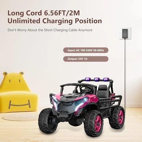 24v Battery Charger for Kids Ride on Cars – Compatible with Power Wheels, | Ebay