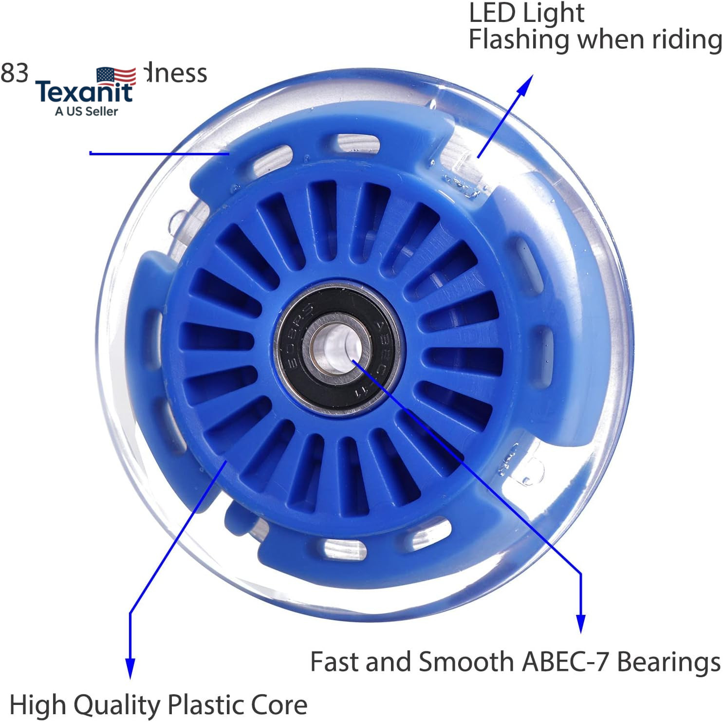 90Mm Wiggle Car Polyurethane Replacement Wheels Set Upgrades for Plasmacar Ride-