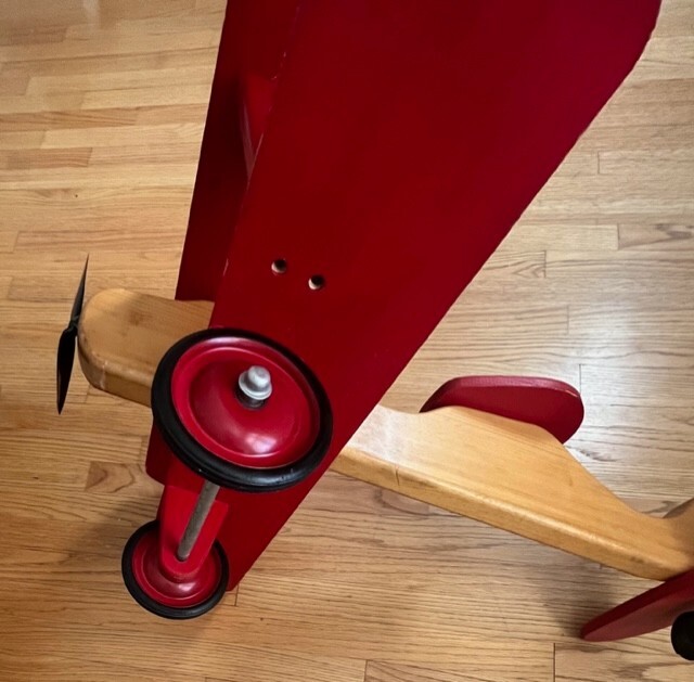 ANRIDING PLANE FOR TODDLERS (BEAUTIFULLY WOOD HAND CRAFTED) LOCAL PICKUP ONLY