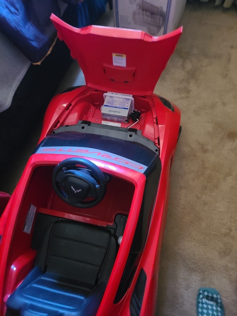 Fisher-Price Corvette Battery Operated Ride-On Toy Car for Ages 3+