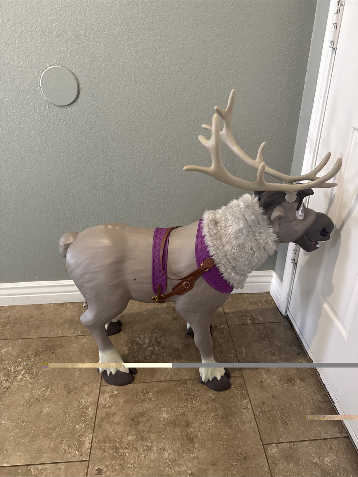 Disney Frozen 2 My Size Playdate Sven Reindeer Ride On Toy with Sounds Life-Size