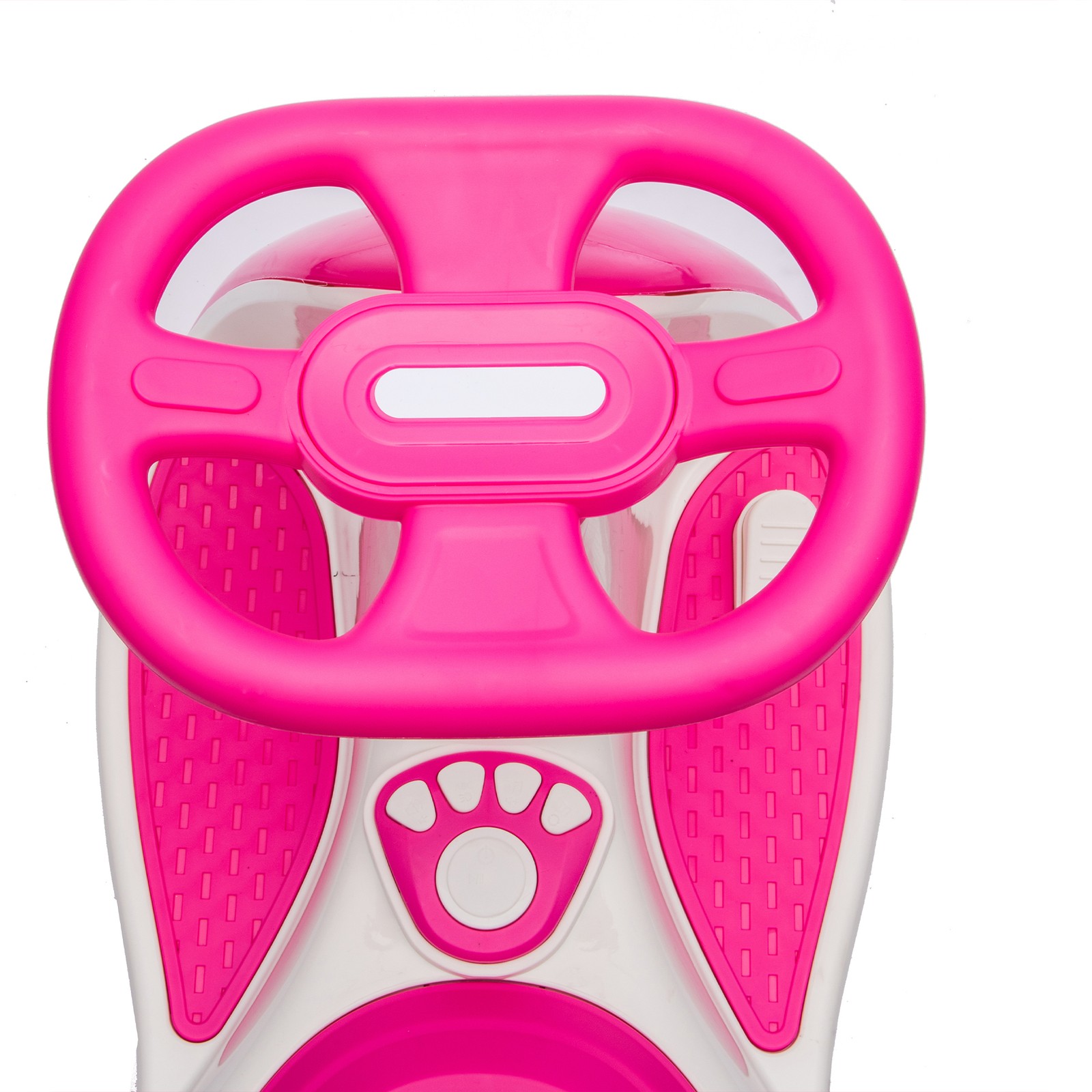 2 in 1 12V Kids ride on Electric Wiggle Car 5MPH Max Speed Bluetooth Music Pink