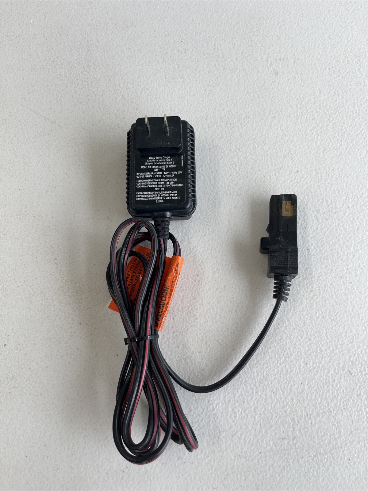 For Power Wheels 00801-1778 12V Battery Charger Fisher Price 6′ cable