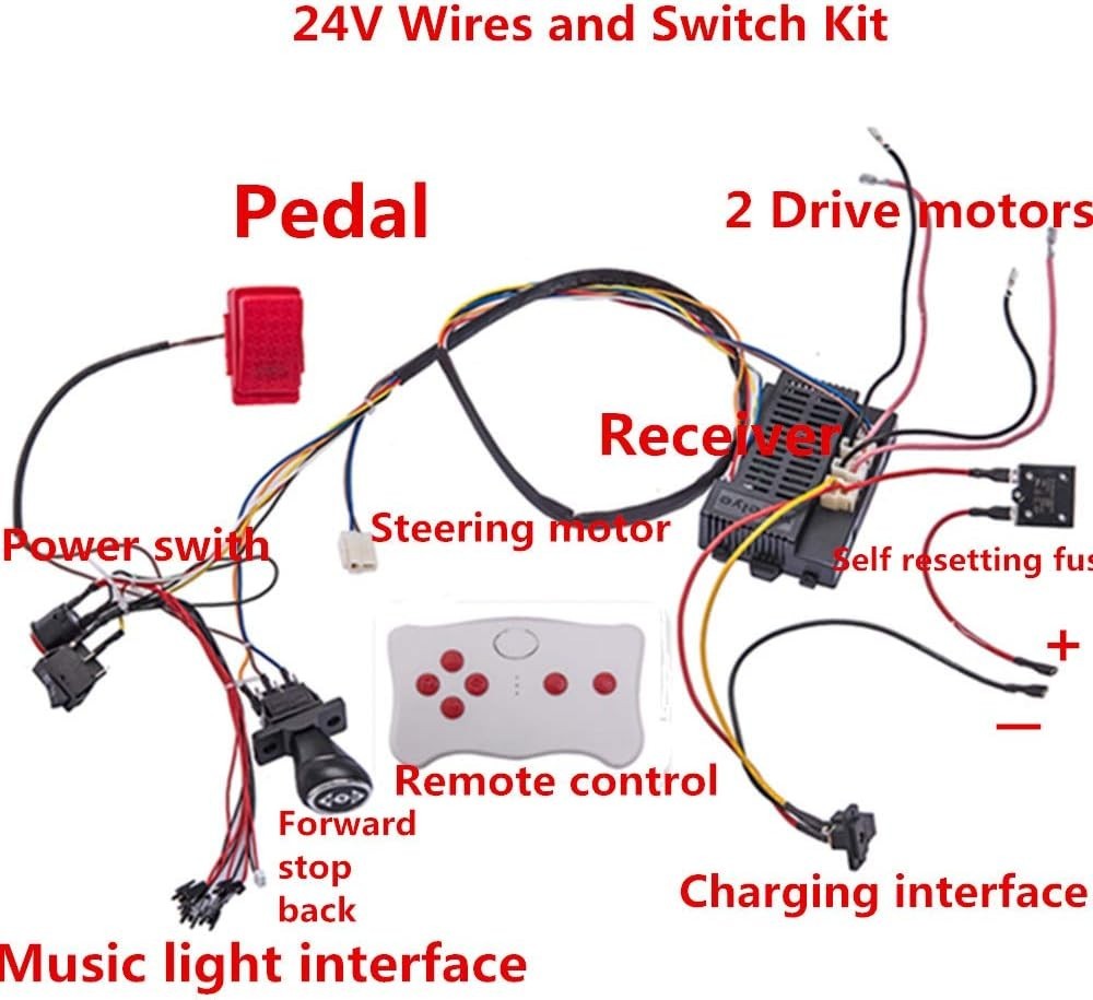 Self-Made 24V Baby Electric Ride On Car Accessory