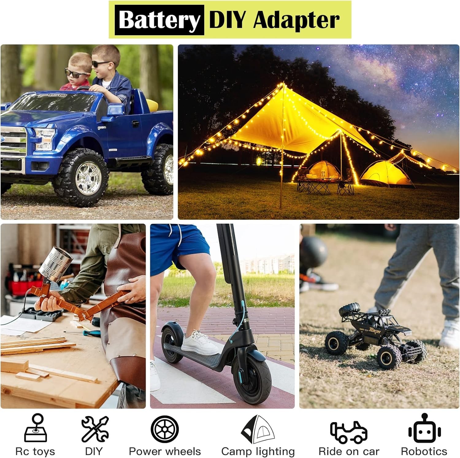 30Amp Fuse Ryobi 18V Battery Adapters – Secure Conversion Kit for DIY Projects