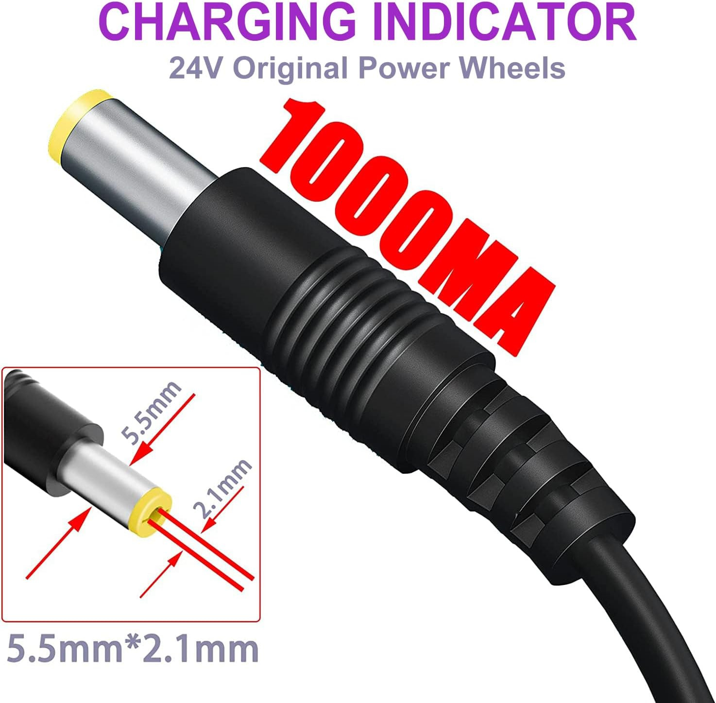 24V Charger for Kids Ride on Car Toys 24 Volt Battery Charger Wrangler SUV Kid T