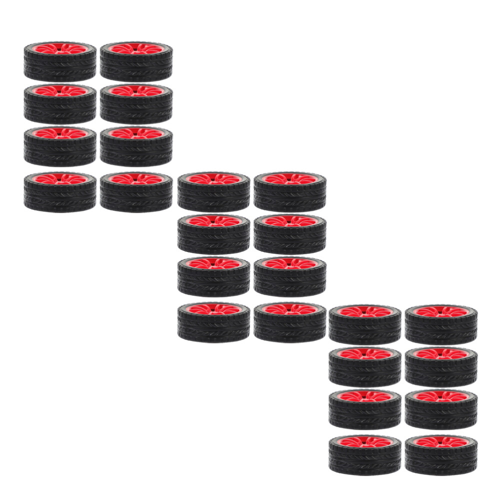 25pcs Car Toys Wheels DIY Kids Car Assemble Wheels Small Toy Truck Car Wheels