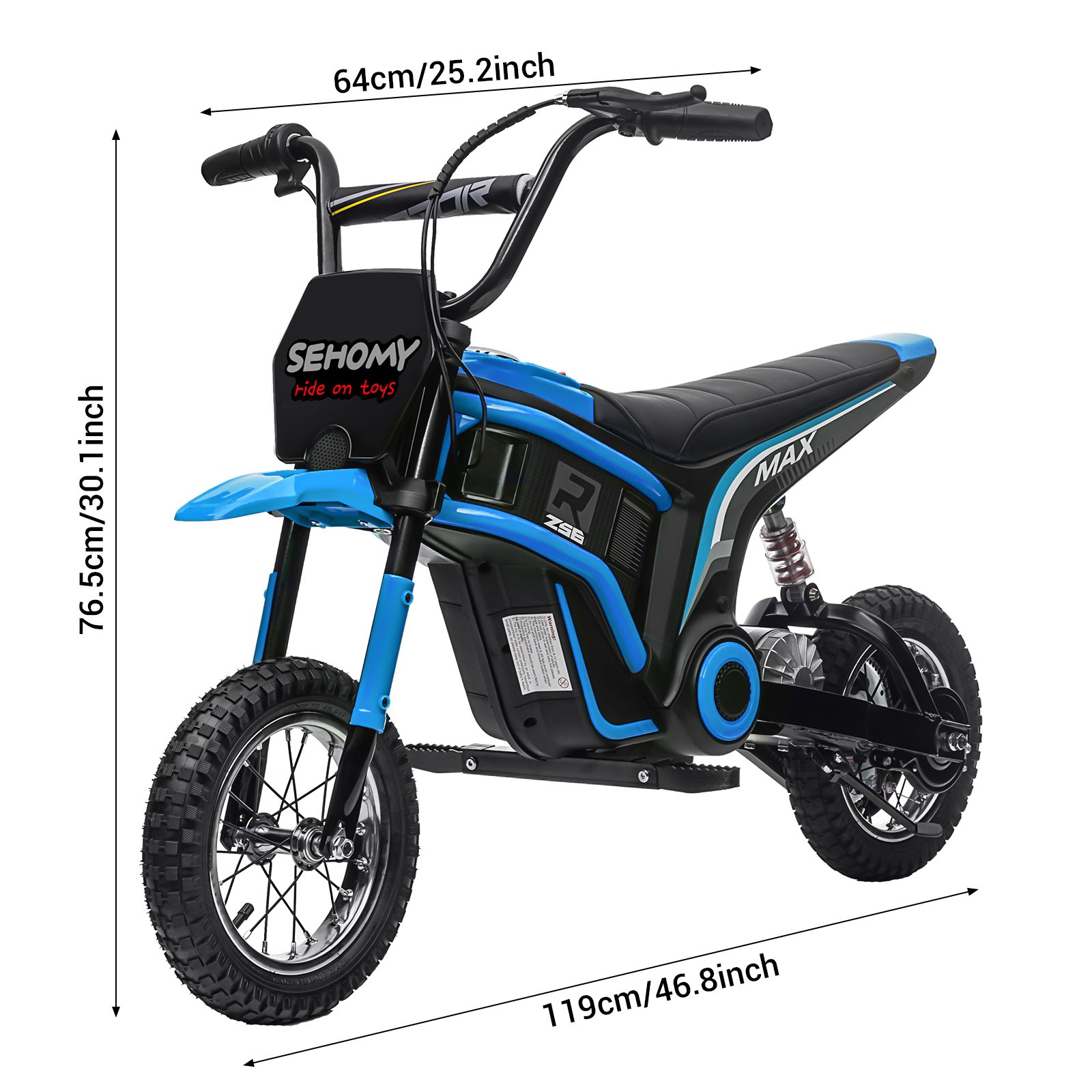 Electric Dirt Bike w/Twist Grip Throttle 24V 350W Off-Road Electric Motorcycle