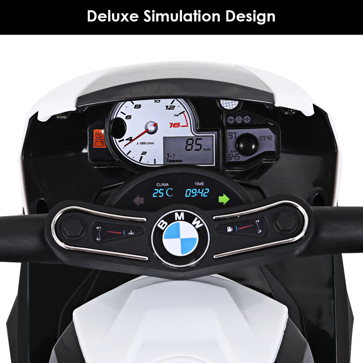 Kids Ride On Motorcycle BMW Licensed 6V Electric 3 Wheels Bicycle w/ Music&Light