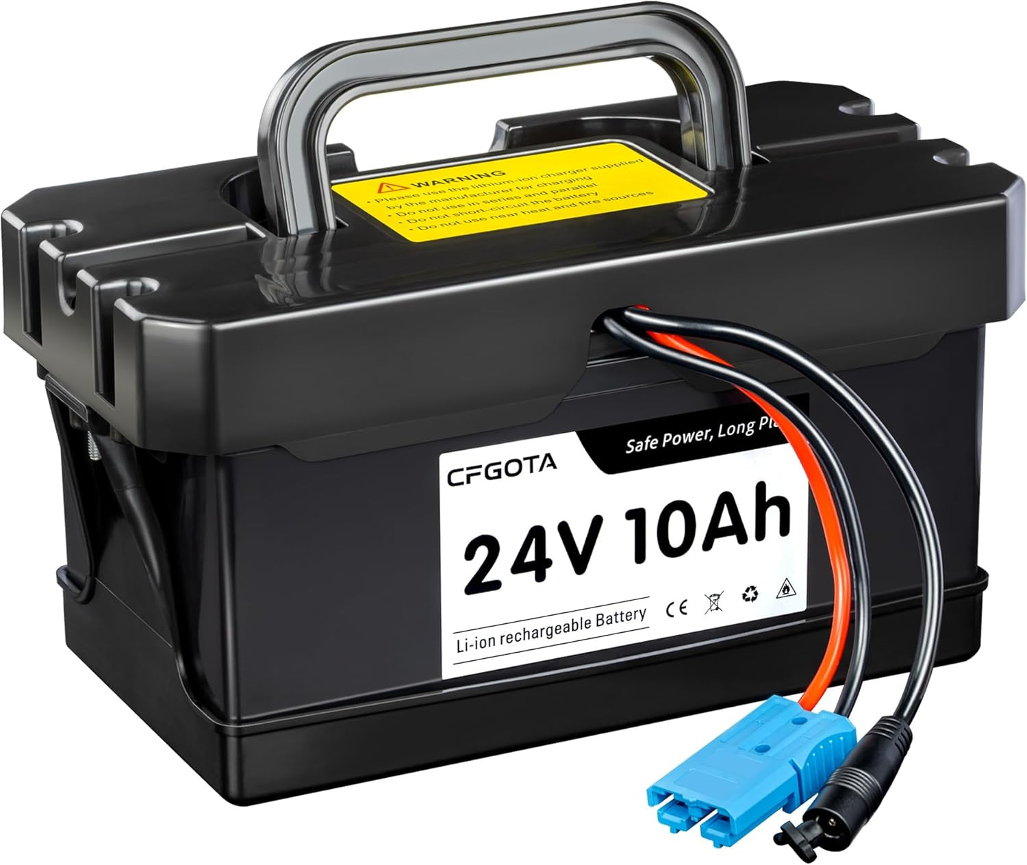 24V 10Ah Lithium Battery for Ride-On Cars & Toys, Compatible with Dynacraft Real