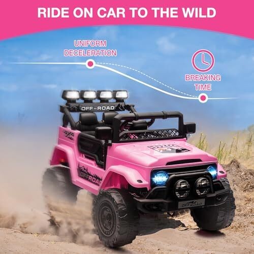 12V Electric Ride On Truck Car Toys w/Remote Control 3 Speed Music for Kids Xmas