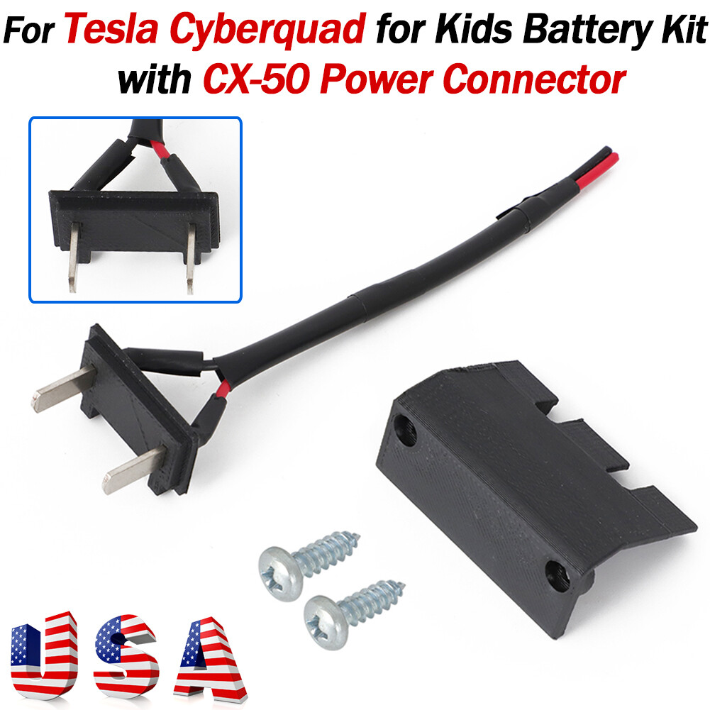 Battery Connector Cable For Tesla Cyberquad Kids with CNX-50 Power Connector Set