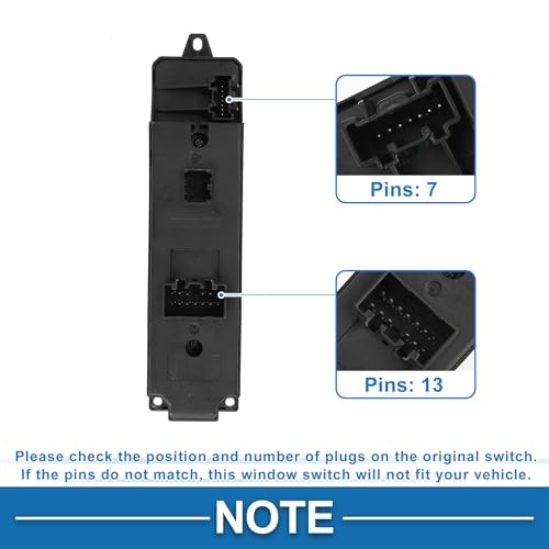Car Power Window Switch No.GV2S66350A Front Left Driver Side Window Control