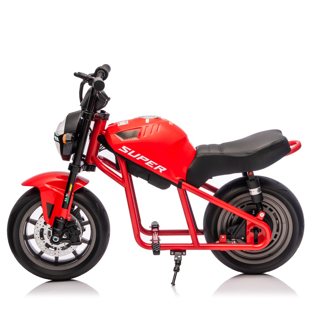 24V300W Kids Electric Motorcycle 14in EVA Wheels Dual Suspension