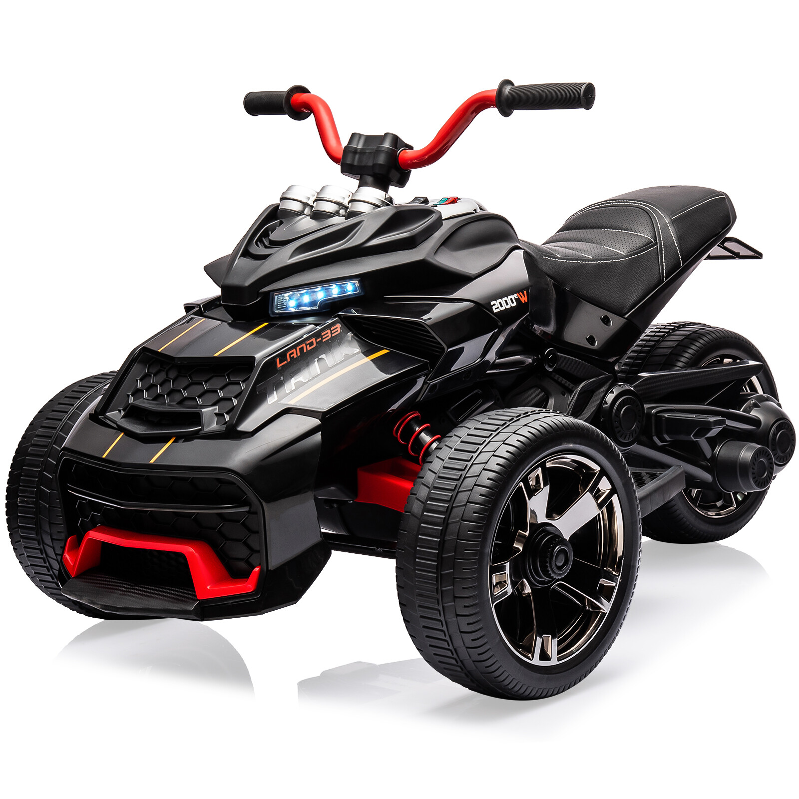 12V 3 Wheeler Ride On ATV Electric Motorcycle, Battery Powered Electric Vehicle