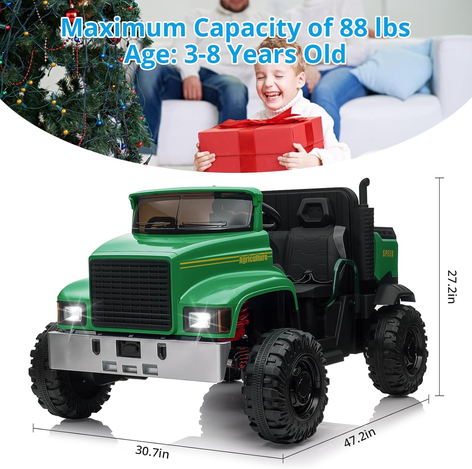 GRAVEE 24V Kids Electric Ride On Car w/ Remote 3 Speeds Music 2-Seaters USA