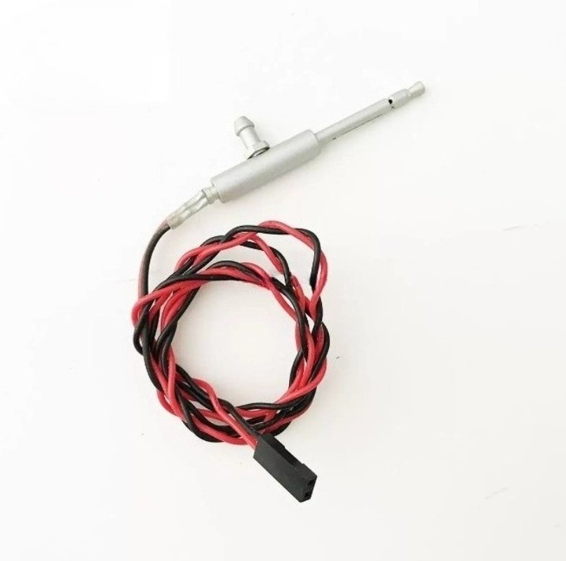 Metal Machine gun W/ LED For DIY Henglong 1/16 RC Tank Model Parts