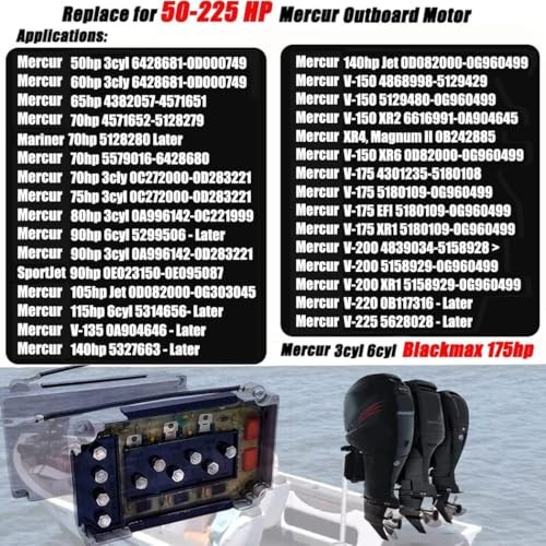 2x NEW Replacement Power Pack Switch Box 50/90/115/150/200 Outboard Motor 2 PCS