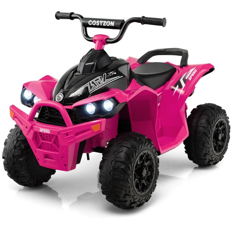 12V Battery Powered Ride on ATV Electric 4-Wheeler Driving Children Car Toy Kids