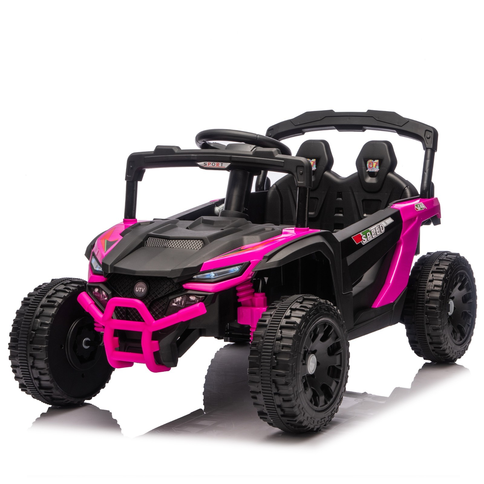 24V Kids ride on UTV W/ 2.4G PC,80W*2,Four-wheel suspension for Kids Aged 3-5