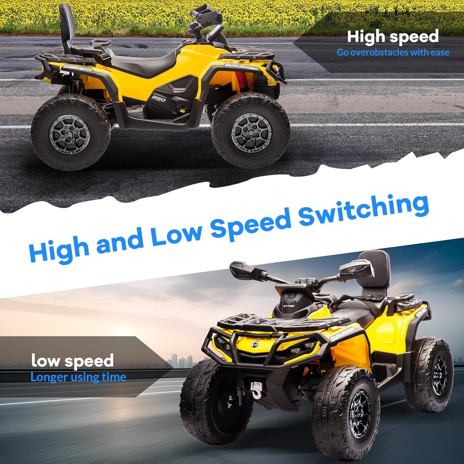 12V Kids ATV Ride on Car Electric Toys Off-Road Vehicles 4 Wheeler Quad for Kids