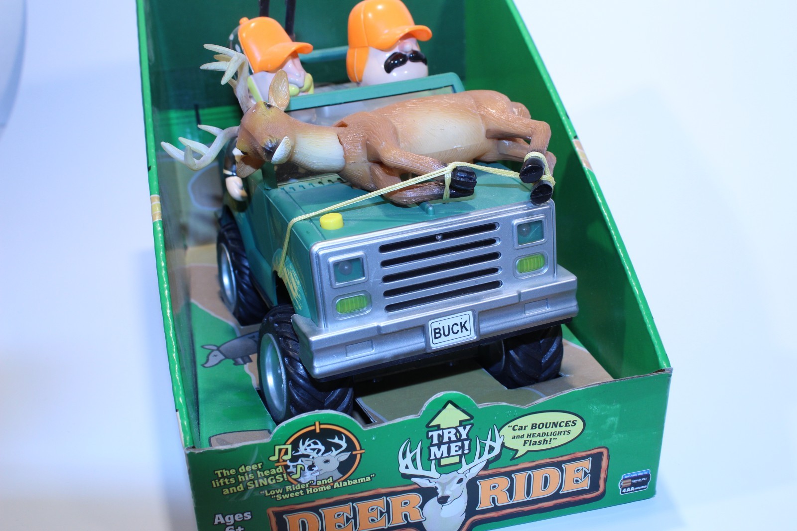 Gemmy Deer Ride Motion Activated Singing Buck Read Description New Batteries
