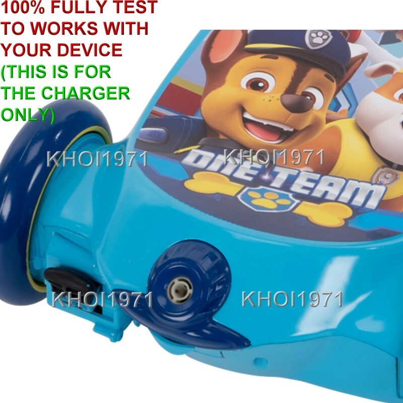 WALL charger AC adapter for HUFFY Nick Jr PAW Patrol bubble scooter 18049 6V BAT