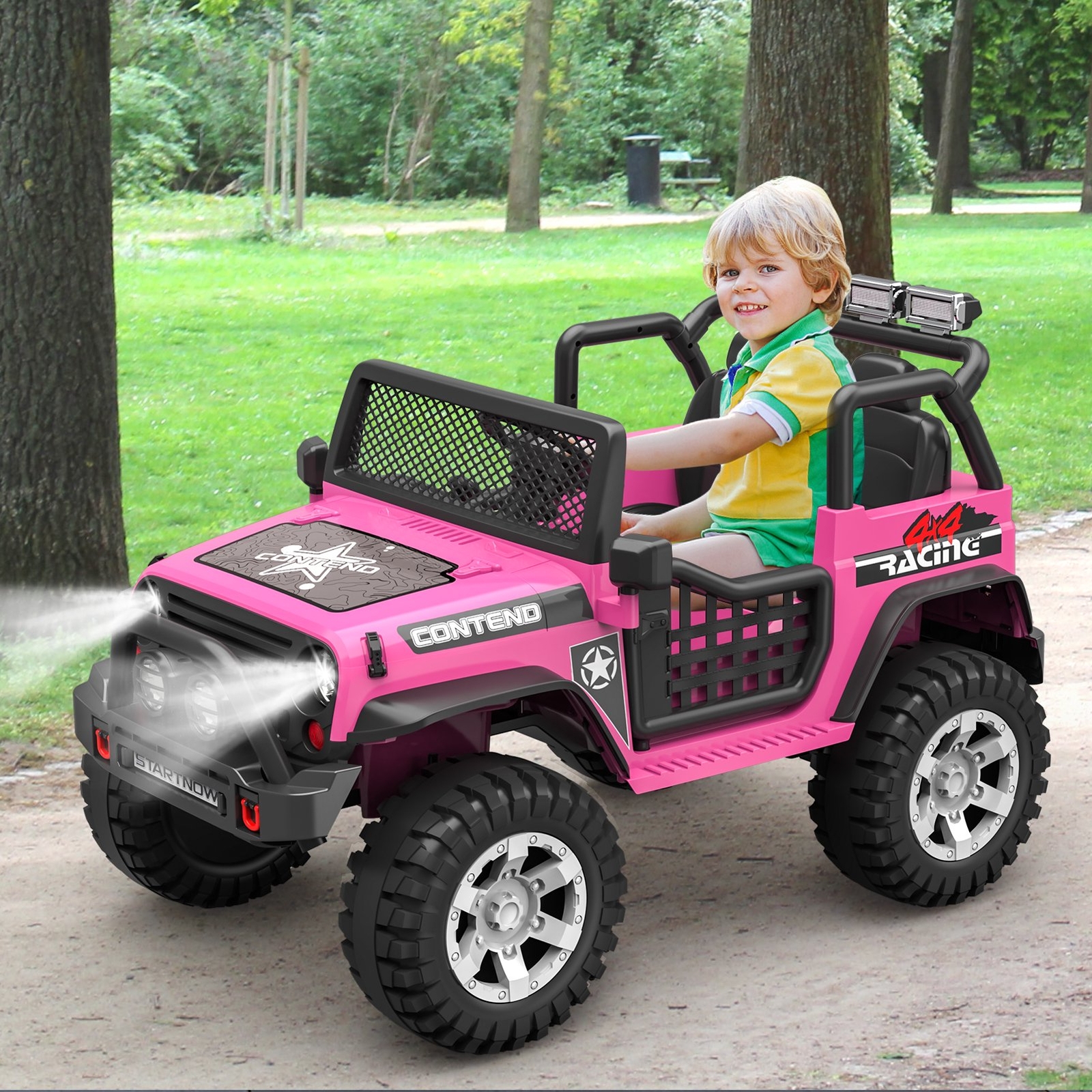 12V Kids Ride On Car Jeep Electric Truck 2 Seats Off-Road Vehicle Remote Control