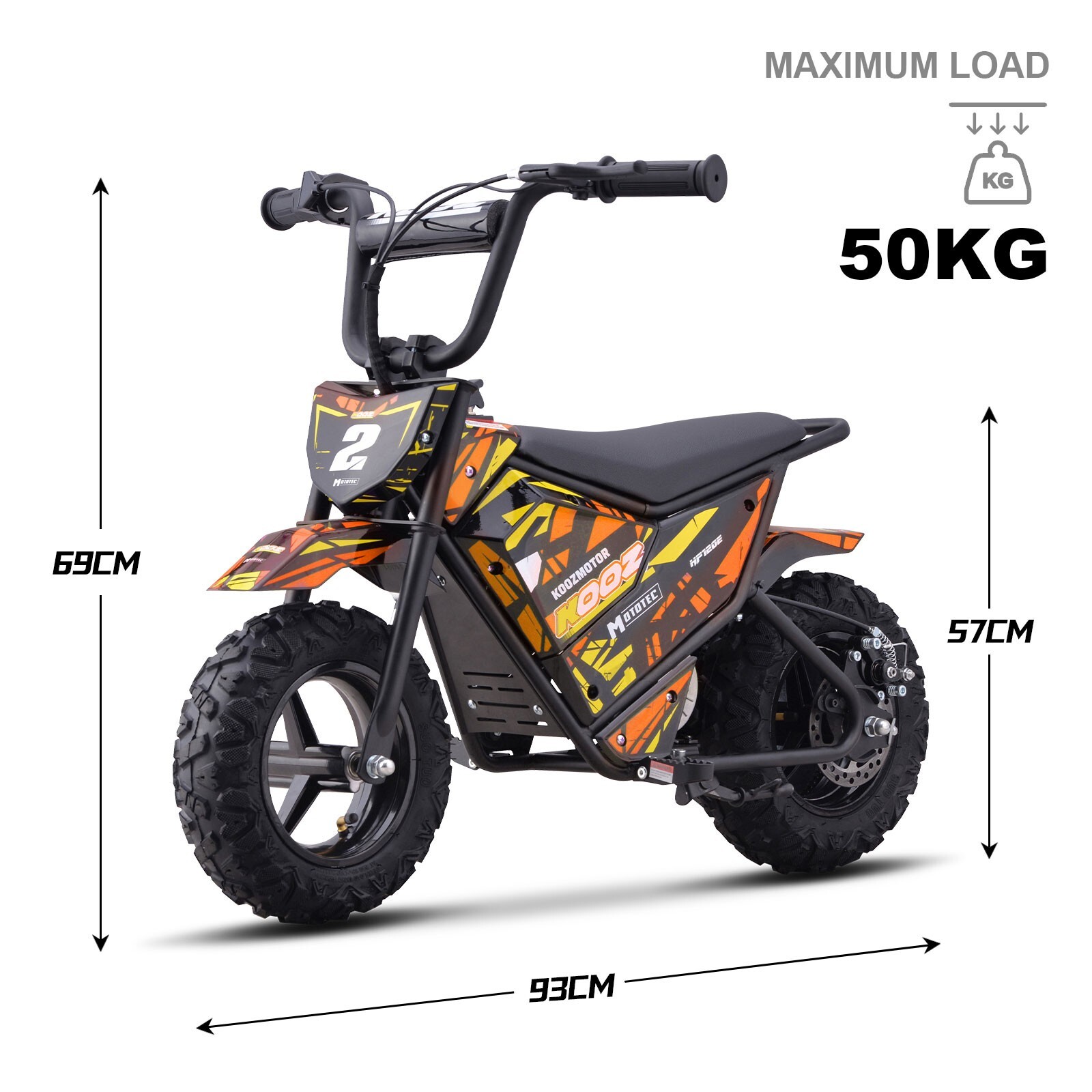 MotoTec 24V 250W Electric Mini Bike – Orange | Kids Ride-On Dirt Bike✅