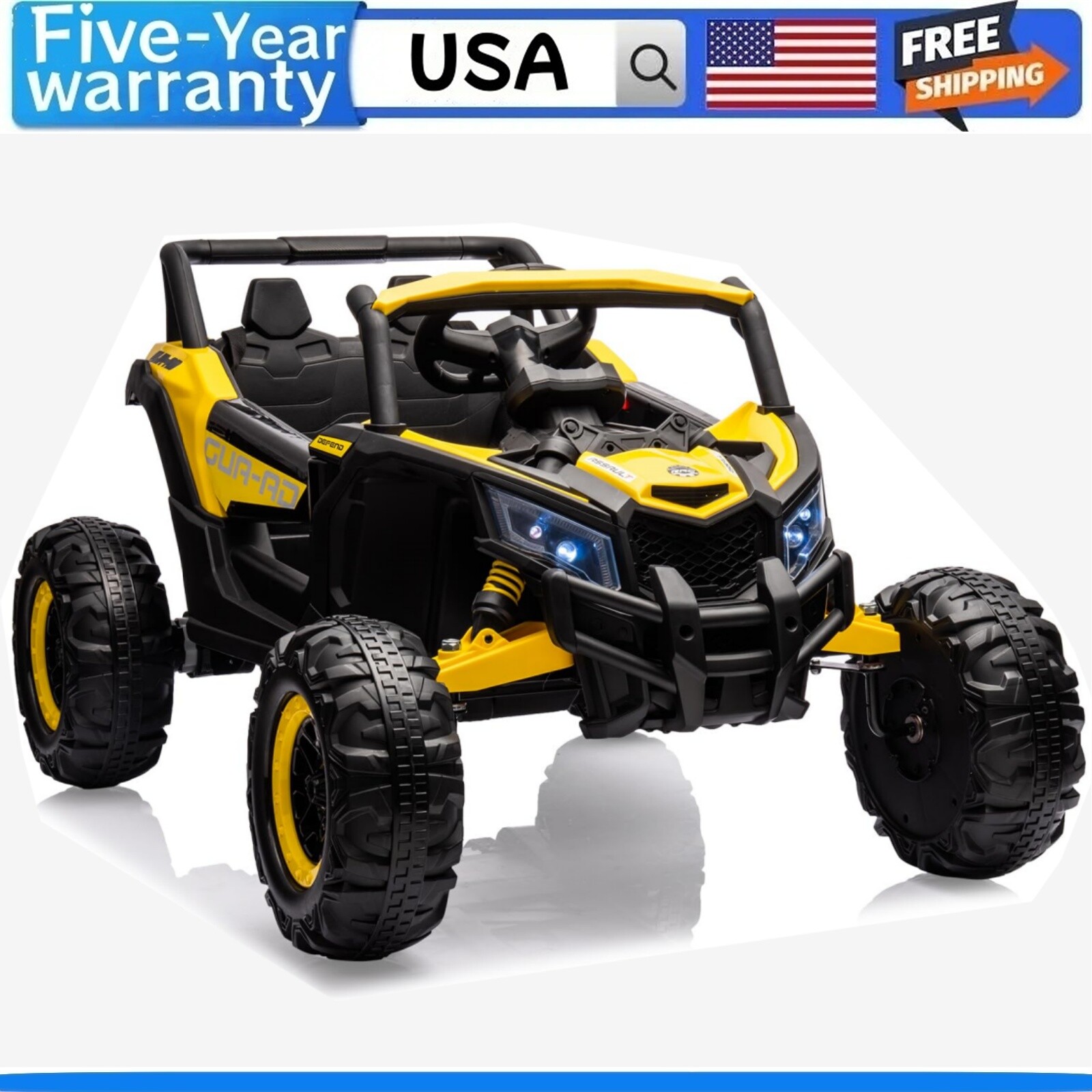 Ride on UTV Car 200W Motor Spring Suspension Music LED Lights W/Remote Control