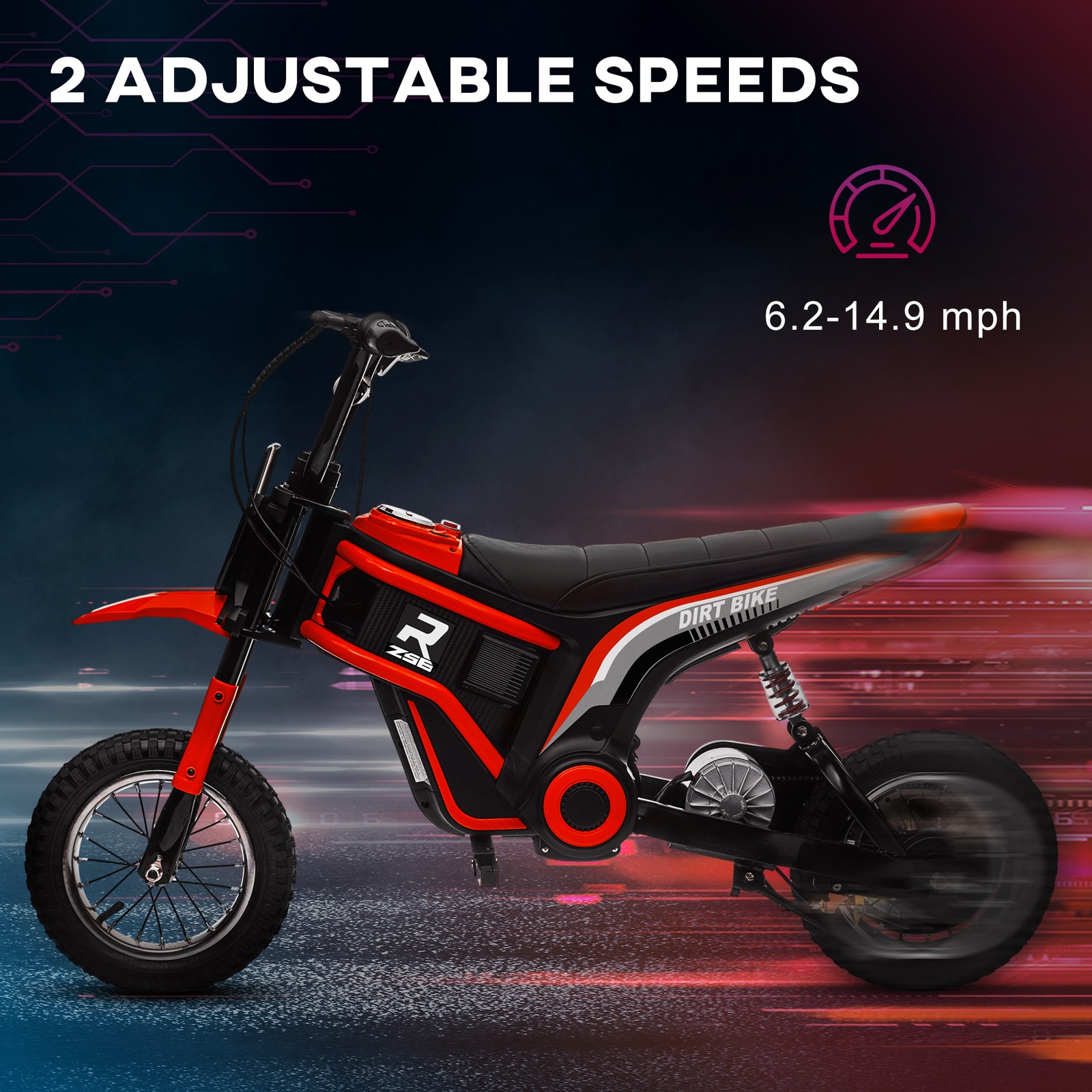 24V 350W Electric Dirt Bike Up to 15 MPH w/ Twist Grip Throttle Pink