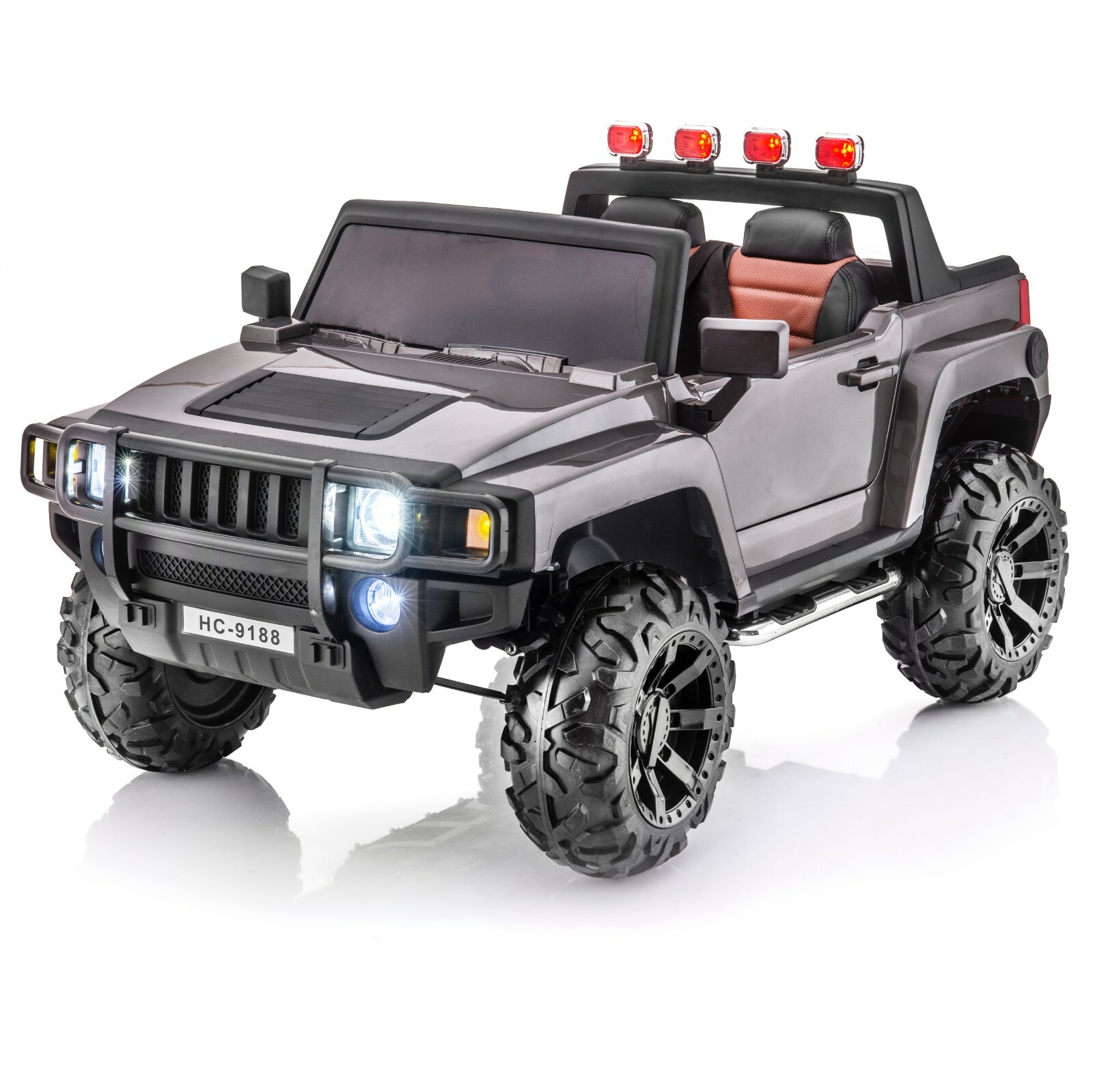 SUPERtrax® Warrior 12v 4×4 Kid’s Ride On Vehicle – Gloss Gray