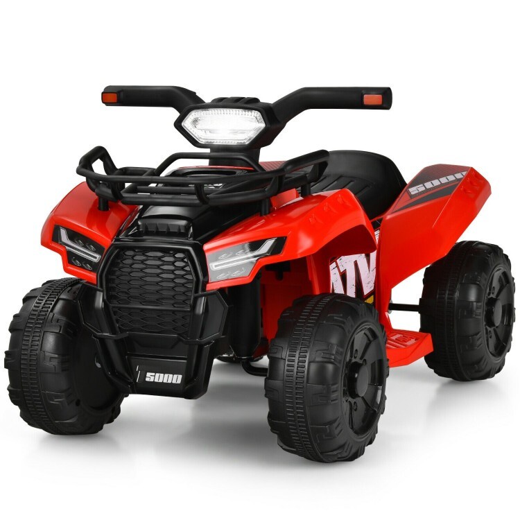 12V Kids Electric 4-Wheeler ATV Quad Ride On Car Vehicle W/ MP3 & LED Lights Red