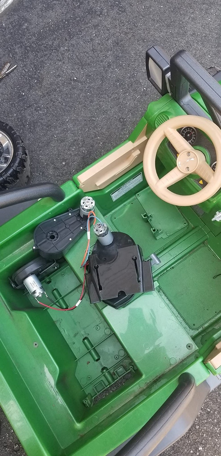 High Torque 24V DC Motor with Gearbox – Perfect for Kids Ride-Ons 30000 RPM