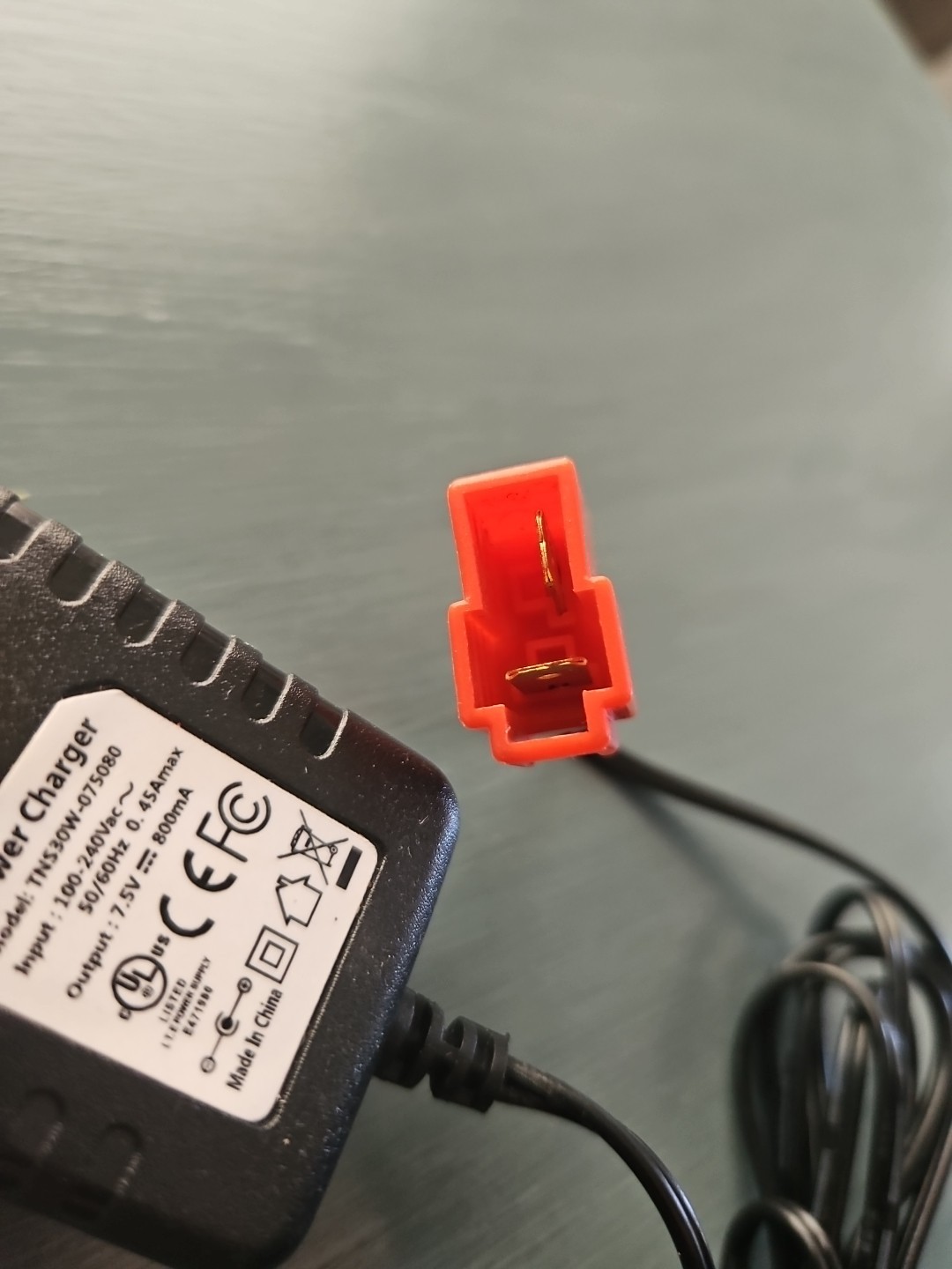 7 Volt 800mA AC Adapter Battery Charger, for Kids Ride On Car, Scooter, &c.