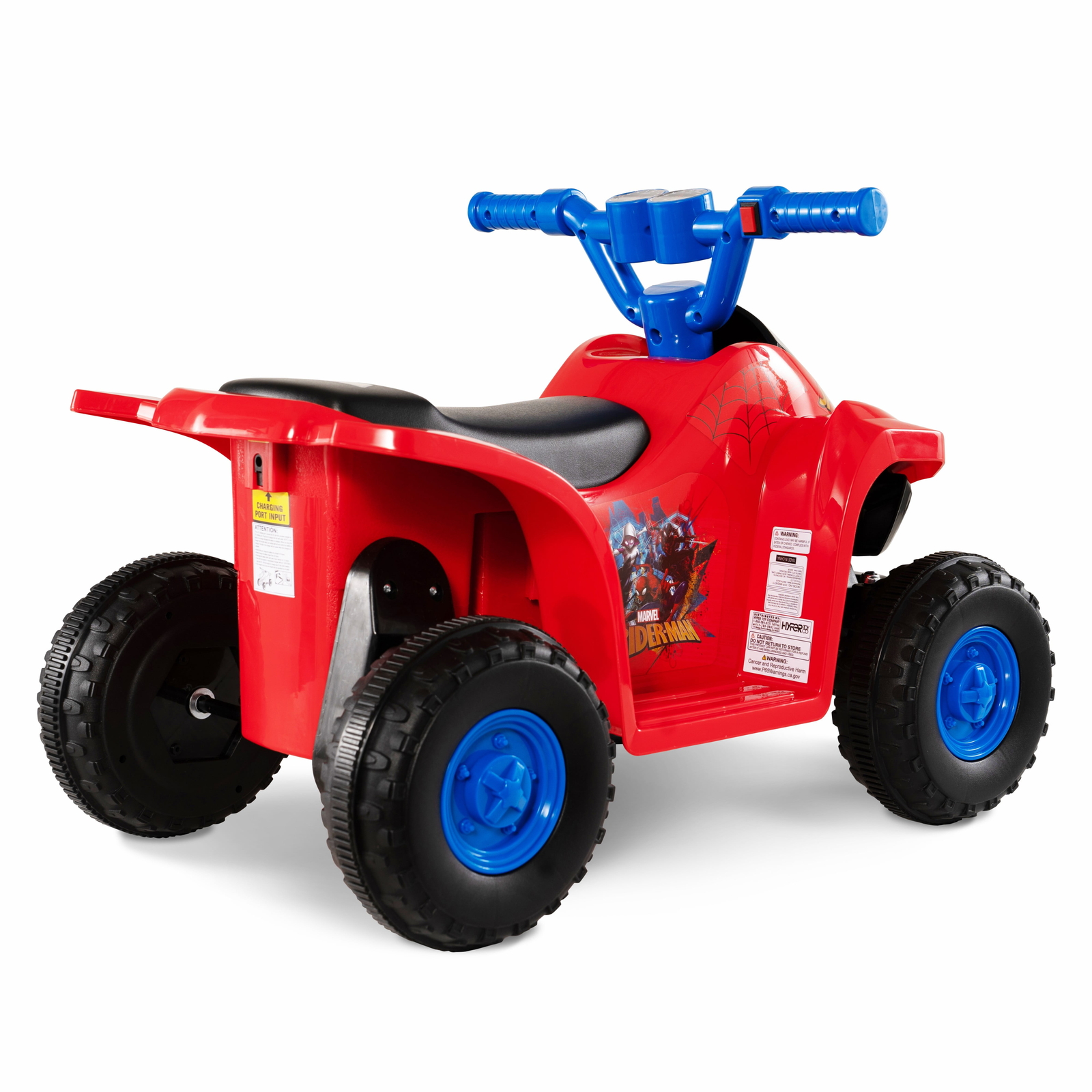 TODDLERS ELECTRIC RIDE ON 6 Volt Spiderman ATV Quad Kids Boys Toy