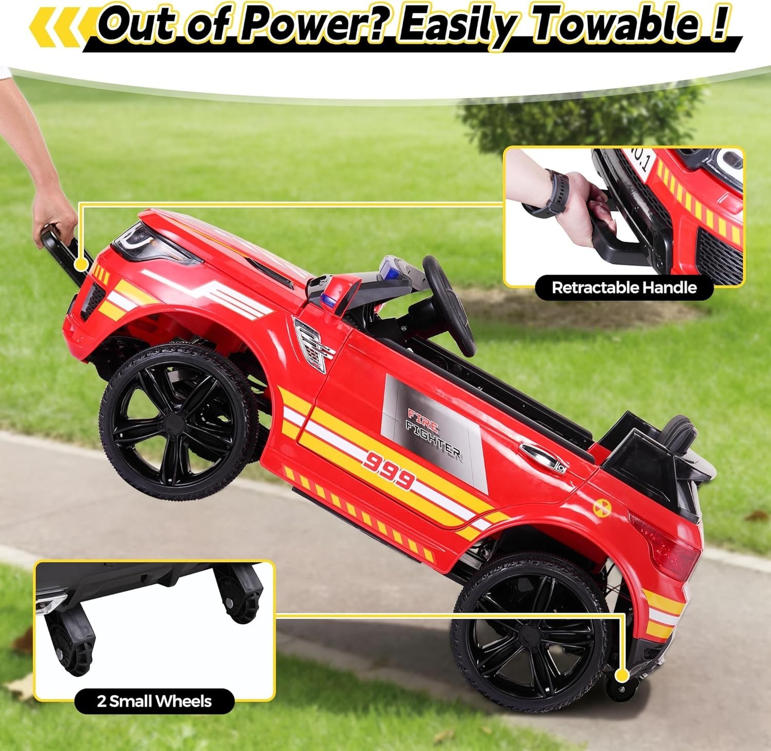 TOBBI 12V Kids Electric Vehicles for Ages 3-8 w/Remote Control, Music