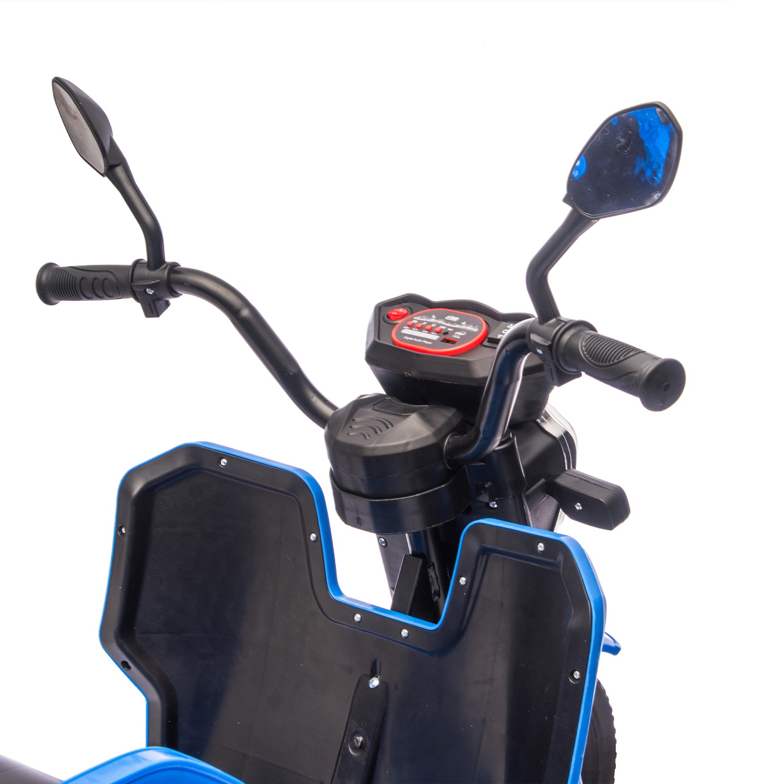 12V Kids Trike, 2WD, Anti-Slip Wheels, LED Music, Storage, 3-6Y