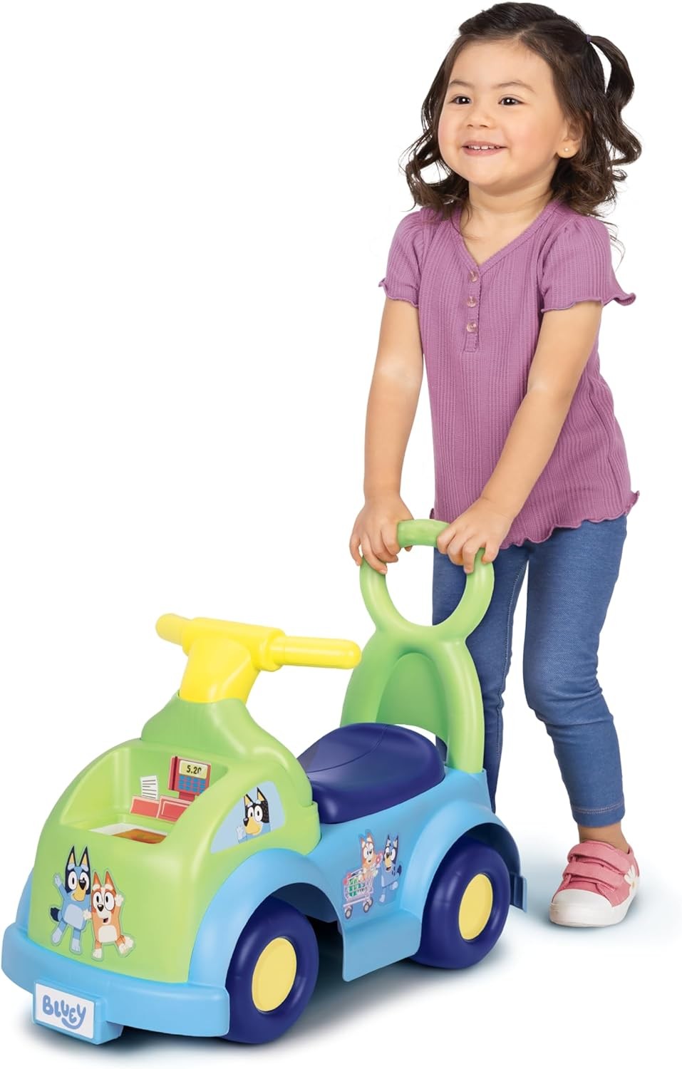 Bluey Shopping Cart Ride On Toy New Gift