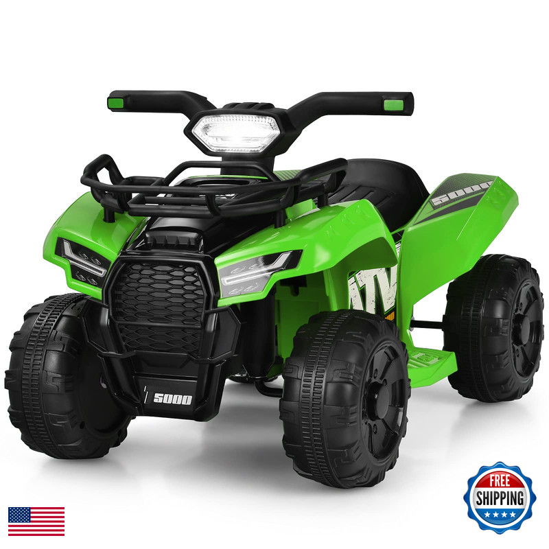 Costzon Kids Atv 6V Battery Powered Electric Vehicle Four Wheeler Quad