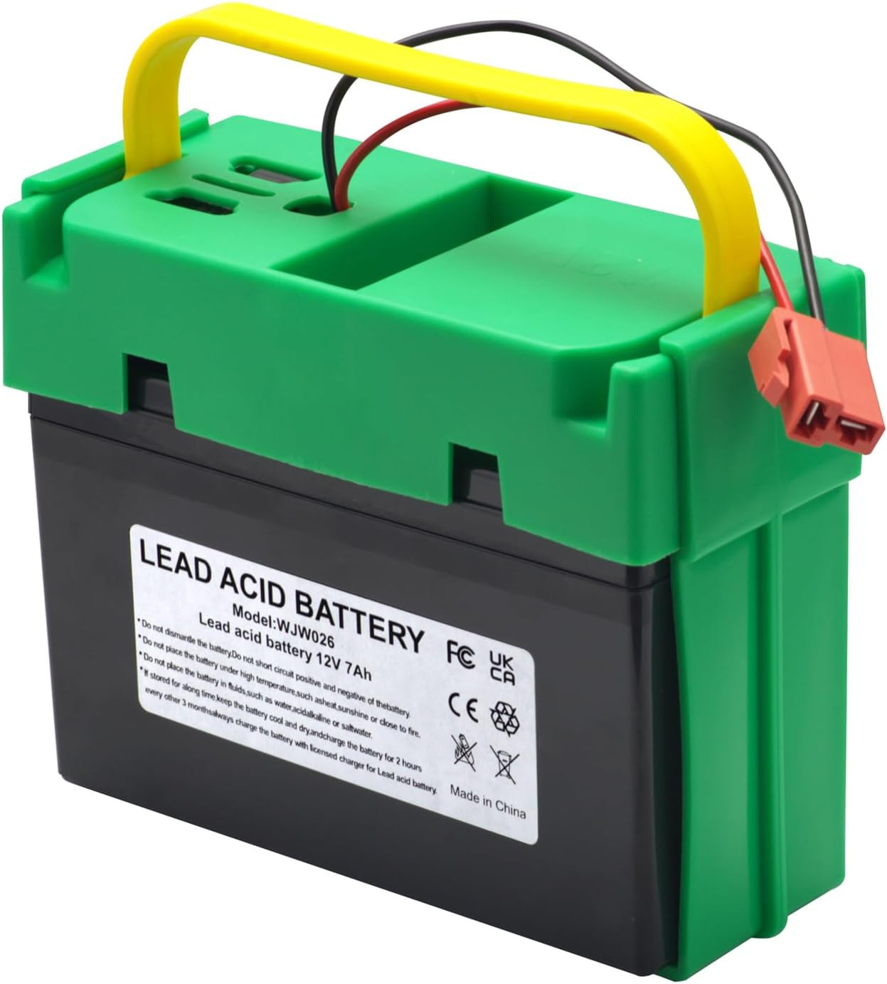 12V 7Ah Rechargeable Battery for Kids Ride-On Tractor & Trailer Vehicles