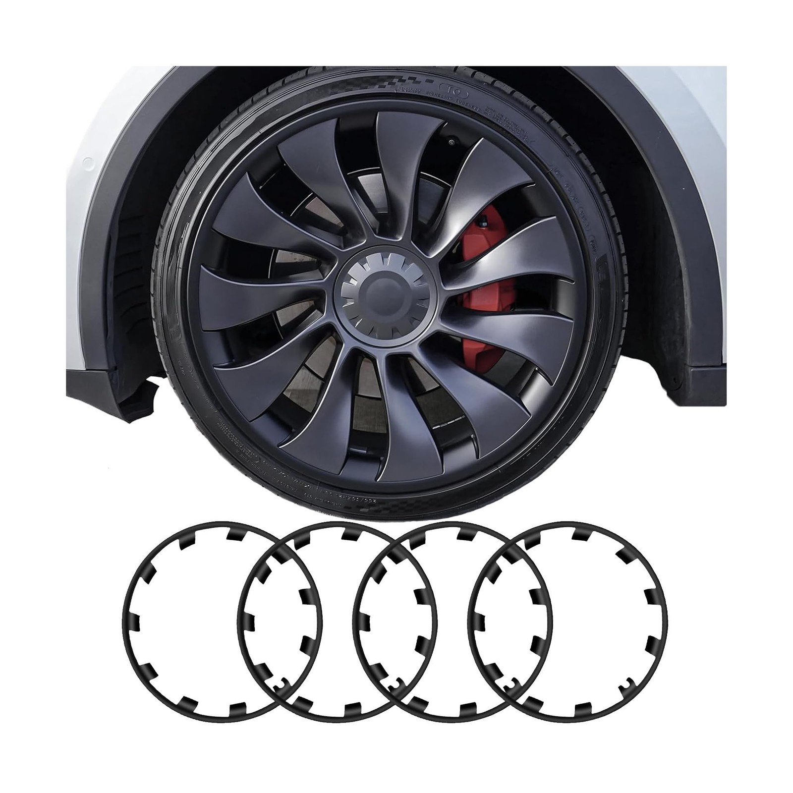 Wheel Rim Protector for Tesla Model Y Performance 21 Inch Überturbine Wheel