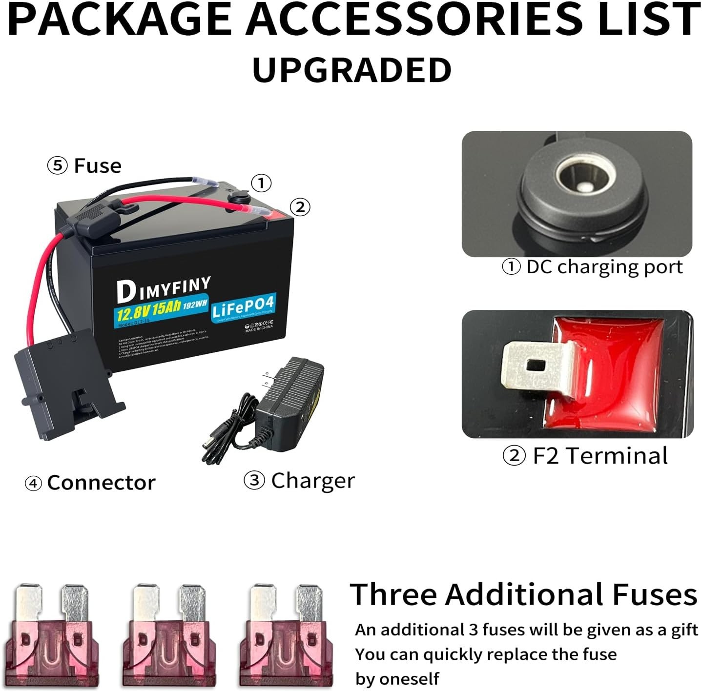 Upgraded 12 Volt Replacement Battery for Fisher-Price Power Wheels Ride-On Toy C