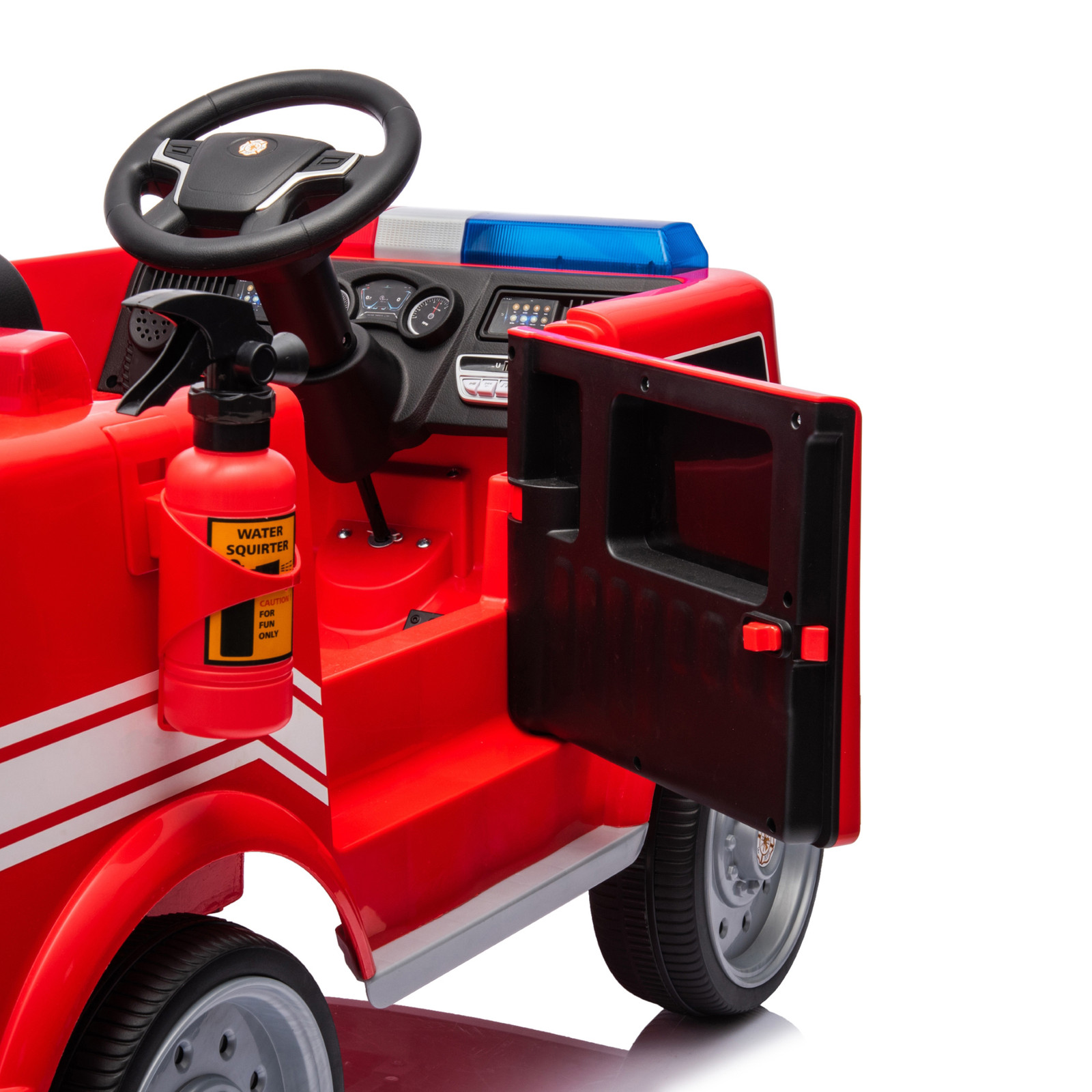 12V Freddo Firetruck Ride On Toy Car 1 Seater Electric Fire Truck with Remote